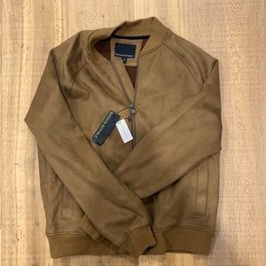 Banana republic vegan suede bomber
